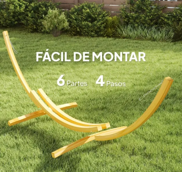 Soporte Hamaca Madera