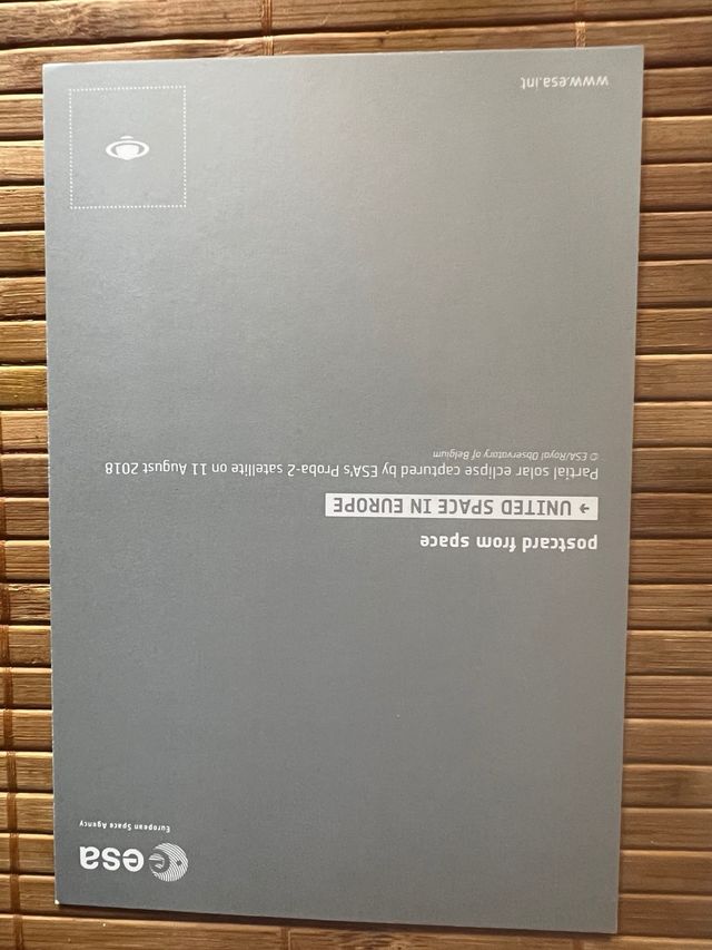 Postales del espacio de Agencia Espacial Europea