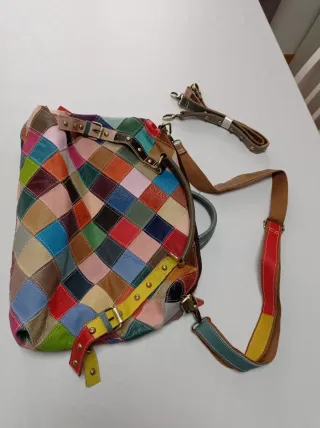 Bolso Piel Multicolor Mujer Nuevo