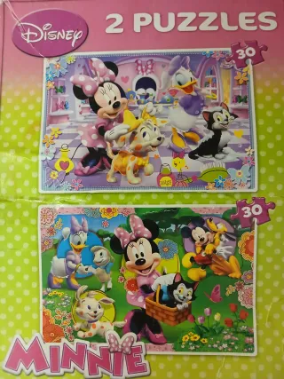2 Puzzles Disney 30 piezas + Domino + Parejas
