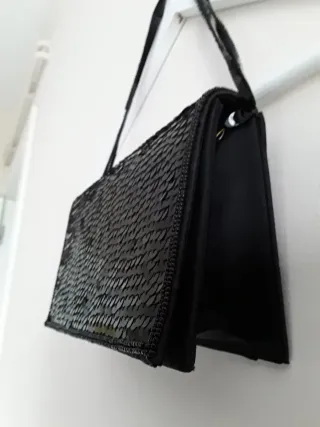 Bolso fiesta lentejuelas negro