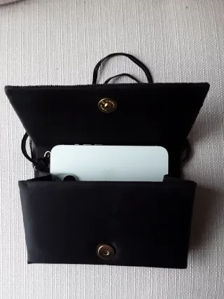 Bolso fiesta lentejuelas negro