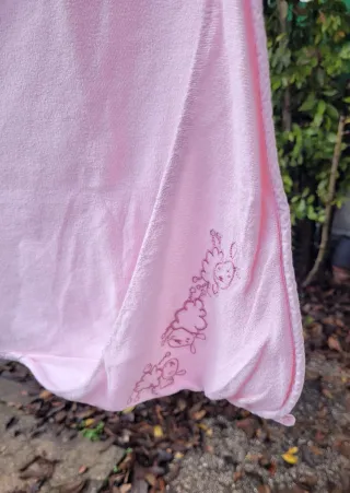 Bellissima Copertina bimbo rosa con pecorelle