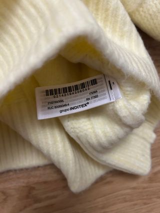 Jersey Zara amarillo trenzado