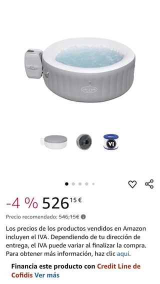 Jacuzzi Lay-Z-Spa Inflable Gris/Blanco