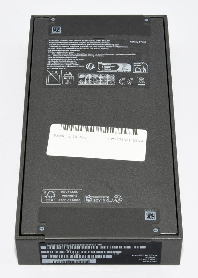 Samsung Galaxy Z Flip7 256GB Preto Novo