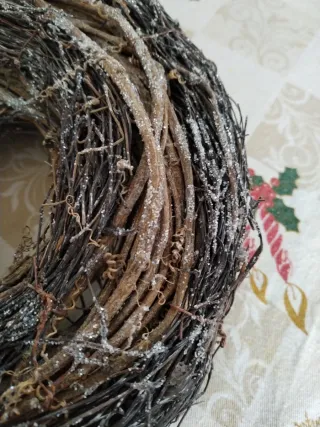 Corona de Navidad para centro de mesa