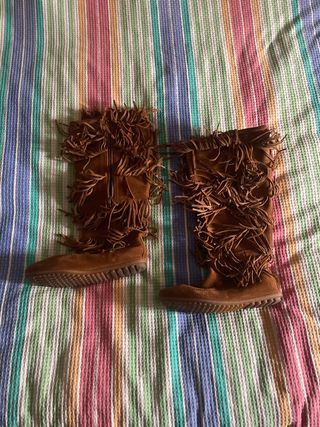 Stivali alti con frange