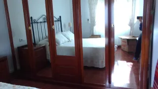 Armario 5 puertas madera y cristal