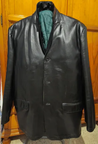 Chaqueta Cuero Forescat 3/4 Negra Talla XL