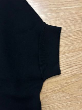 Vestido Zara Negro Midi con Cinturón