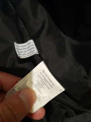 Cazadora Rip Curl cuadros gris oscuro Talla L