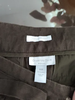 Pantalón Chárter Club mujer marrón