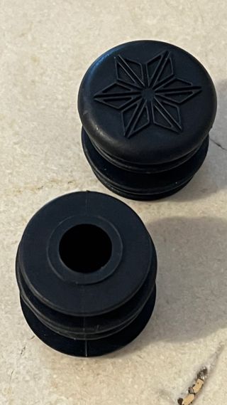 Supakaz Tapones Manillar Estrella Negro