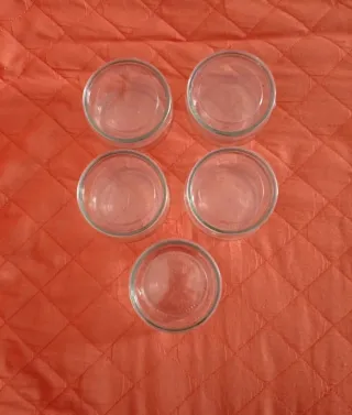 Barattoli in vetro trasparenti cm 8,5 x cm 5 circa