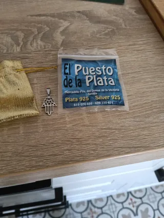 Colgante Mano de Fátima Plata