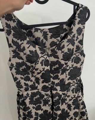 Abito Lanacaprina Beige/Nero Tg XS