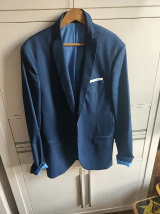 Americana azul caballero