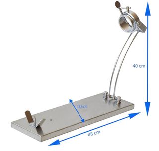 Lote Jamonero Acero Inox. + Cuchillos