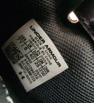 Tenis de baloncesto Under Armour Hombre Talla 39.5