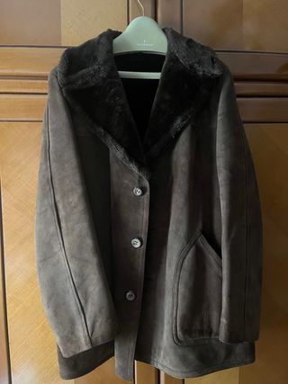 Abrigo marrón hombre talla L