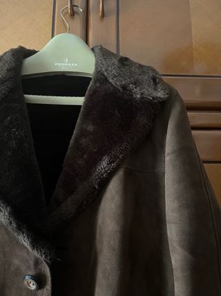 Abrigo marrón hombre talla L