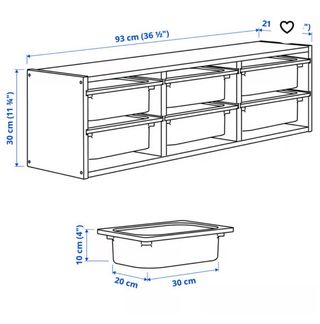Cajonera Juguetes Ikea Trofast Madera