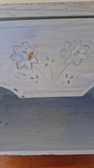 Mesita de noche antigua madera