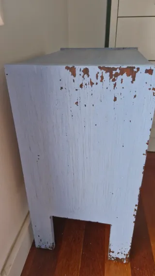 Mesita de noche antigua madera