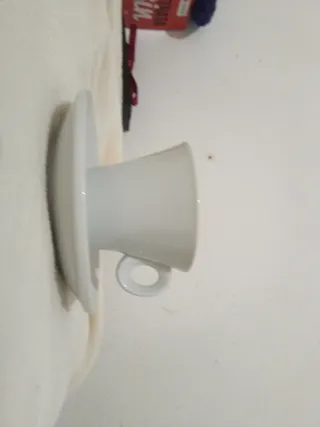 Juego 3 Tazas Porcelana Blanca