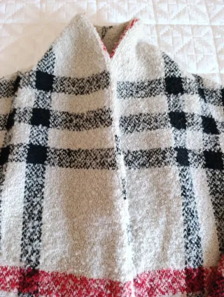 Cappotto donna M tartan beige/rosso