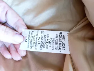 Cappotto donna M tartan beige/rosso