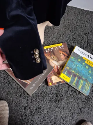 Americana Massimo Dutti Terciopelo azul marino.