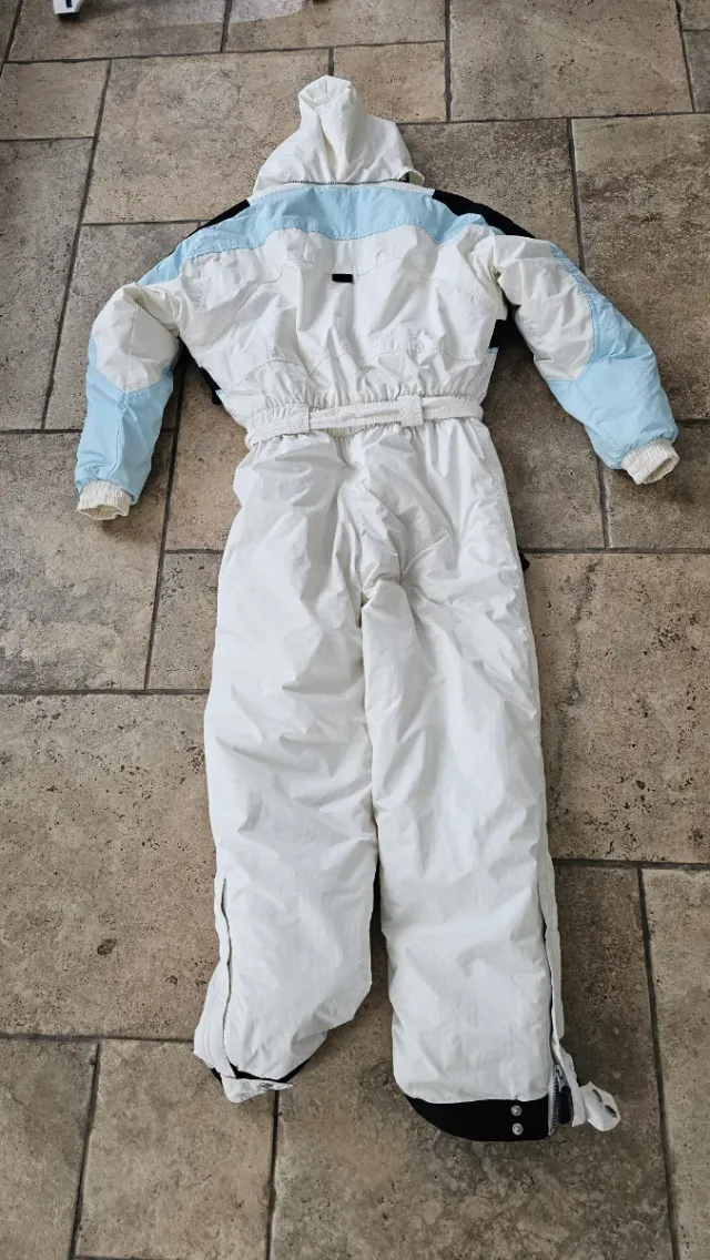 Mono de esquí Himalaya blanco y azul