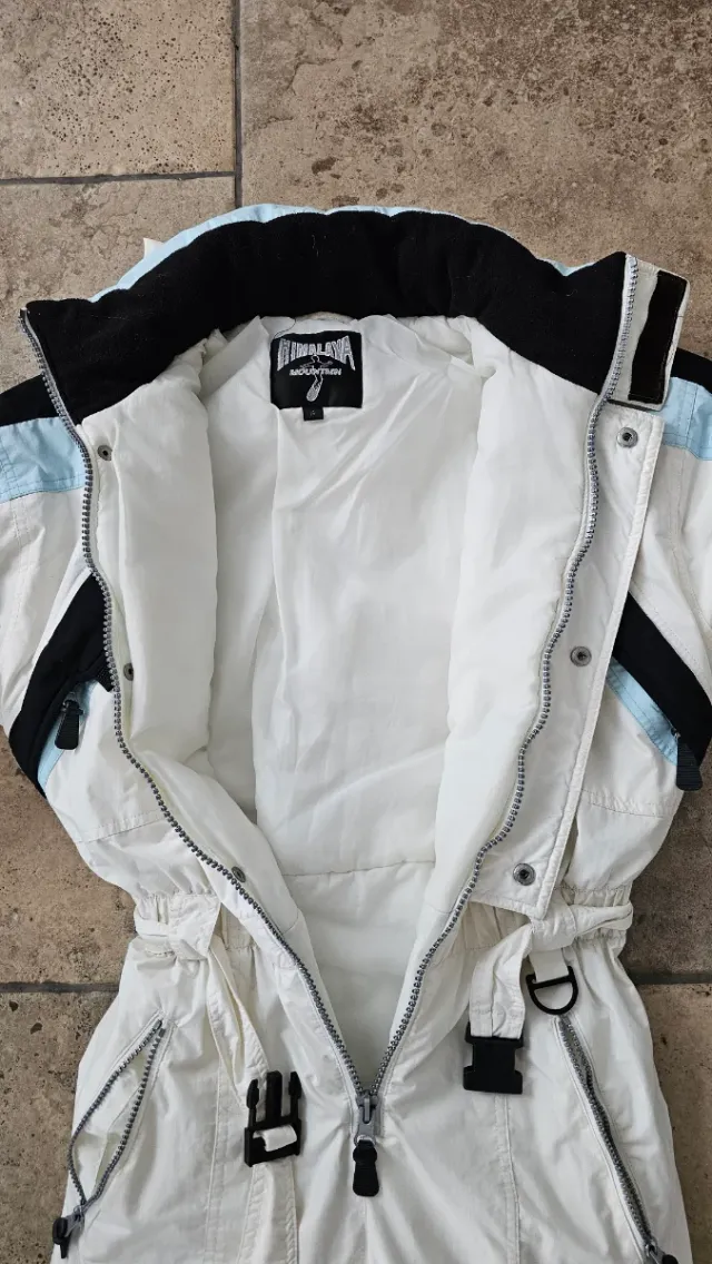 Mono de esquí Himalaya blanco y azul