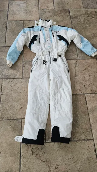 Mono de esquí Himalaya blanco y azul