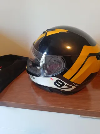 Casco Nolan N87 Plus Negro y Amarillo