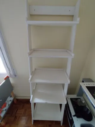 Estantería Escalera Blanca Madera