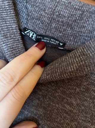 Vestito Zara maniche corte marrone