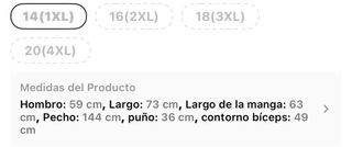 Abrigo negro acolchado capucha talla grande