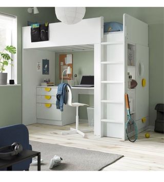 Habitación juvenil (cama, escritorio, armario...)