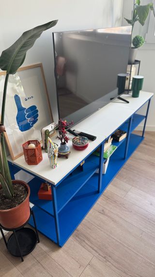 Estantería IKEA PLATSA Azul y Blanca