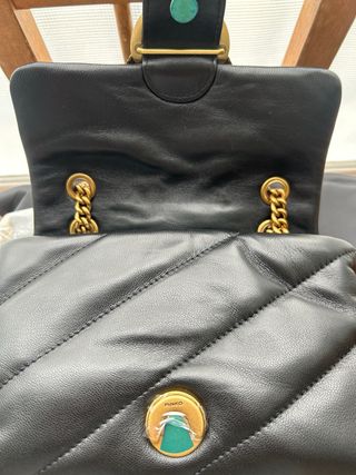 Borsetta Pinko Nera con Dettagli Oro