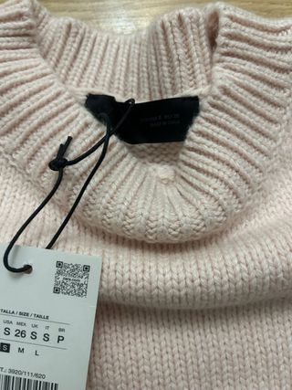 Jersey Zara Rosa Talla S