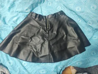 Falda polipiel niña H&M