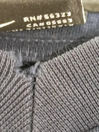 Sudadera Nike Vintage V-Neck Azul Marino Talla M