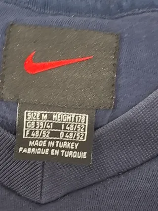 Sudadera Nike Vintage V-Neck Azul Marino Talla M