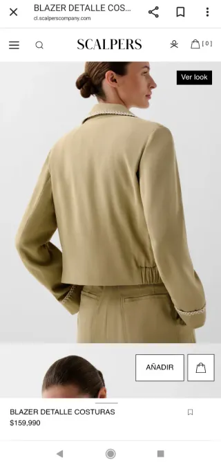 Traje Sastre Mujer Scalpers Verde