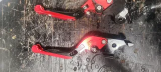 Manetas BMW F650GS reversibles rojas.