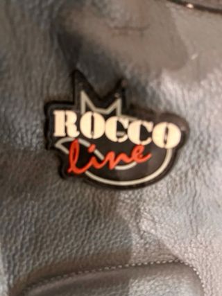 Mono de moto cuero negro y blanco